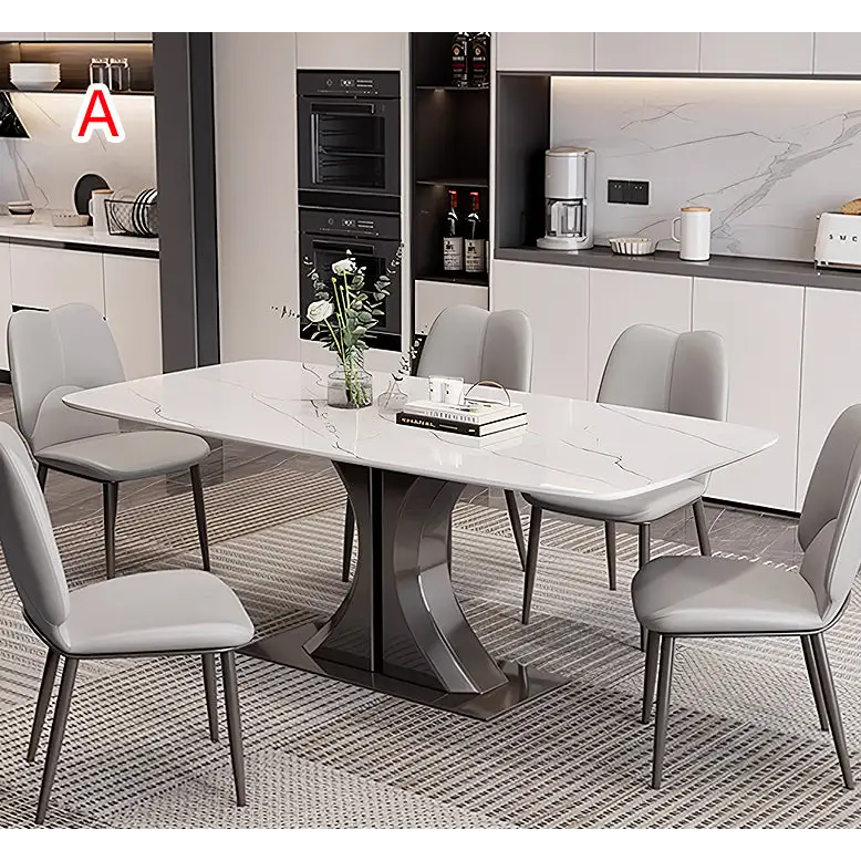Elena Dining Table Marble - 130cm / A - Dining Table