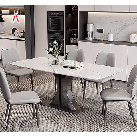 Elena Dining Table Marble - 130cm / A - Dining Table