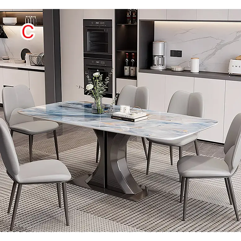 Elena Dining Table Marble - 130cm / C - Dining Table