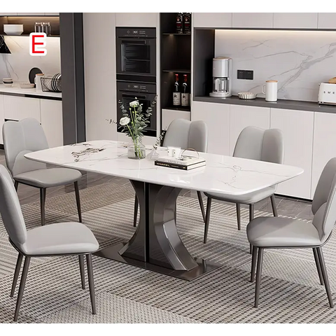 Elena Dining Table Marble - 130cm / E - Dining Table