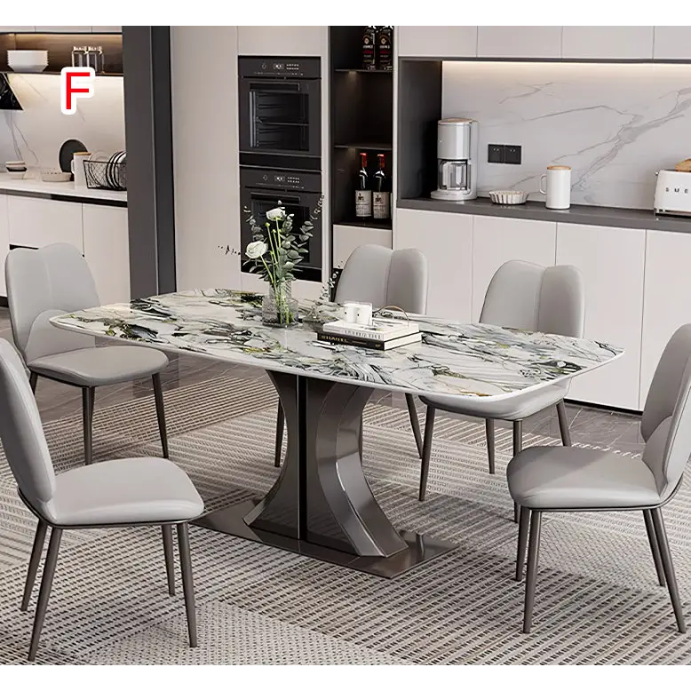 Elena Dining Table Marble - 130cm / F - Dining Table