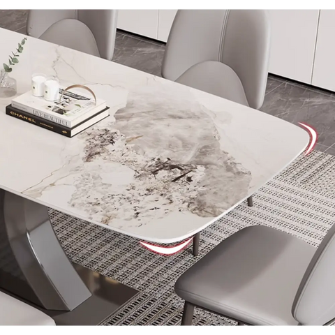 Elena Dining Table Marble - Dining Table