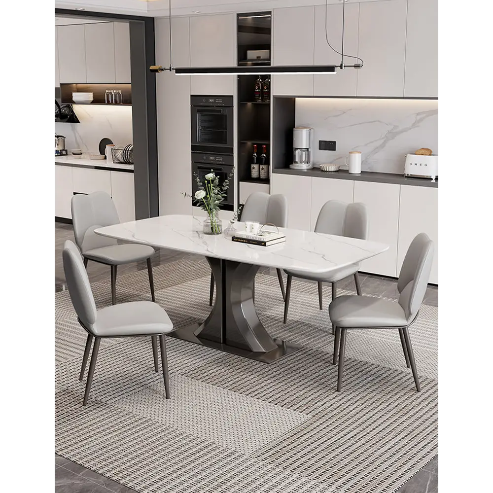 Elena Dining Table Marble - Dining Table