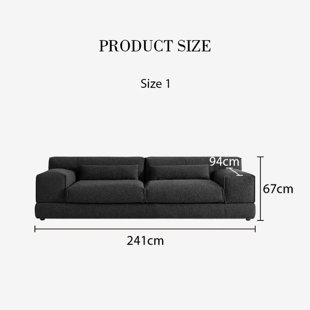 Eliana Two Seater / Three Seater Sofa Black Or White