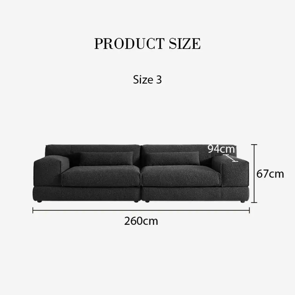 Eliana Two Seater / Three Seater Sofa Black Or White