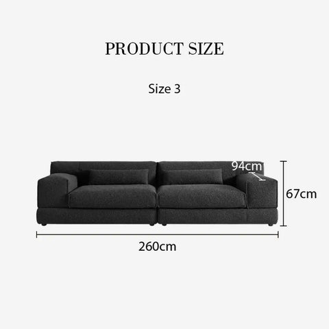 Eliana Two Seater / Three Seater Sofa Black Or White