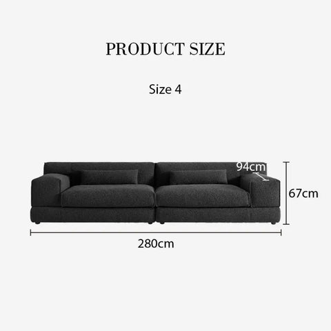 Eliana Two Seater / Three Seater Sofa Black Or White