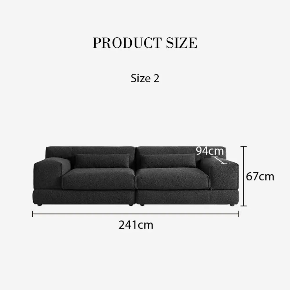 Eliana Two Seater / Three Seater Sofa Black Or White