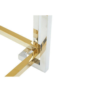 Elino Silver and Gold  Side Table