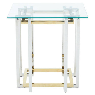 Elino Silver and Gold  Side Table