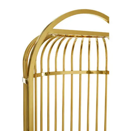 Eliza Gold Finish Dome Cage Chair - Arm Chair