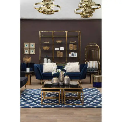 Eliza Gold Finish Dome Cage Chair - Arm Chair