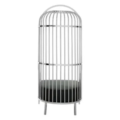 Eliza Silver Finish Dome Cage Chair - Arm Chair