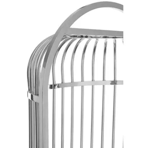 Eliza Silver Finish Dome Cage Chair - Arm Chair