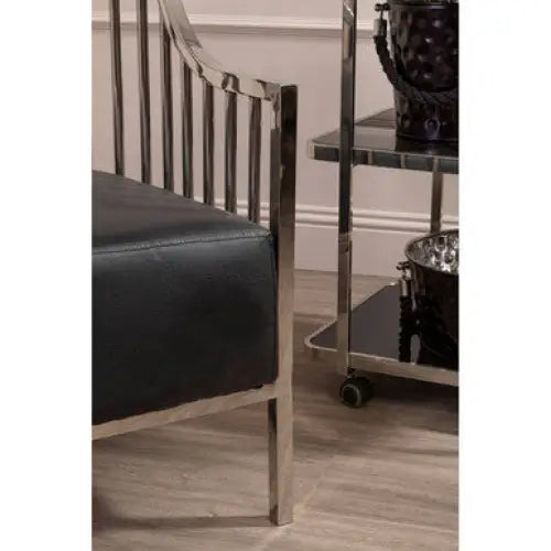 Eliza Silver Finish Dome Cage Chair - Arm Chair