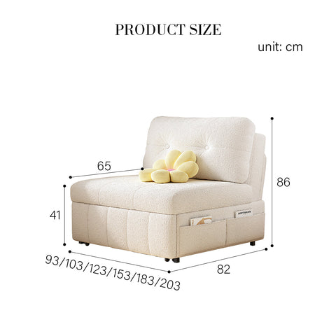 Elkins Two Seater Sofa Bed, Sleeper Chair