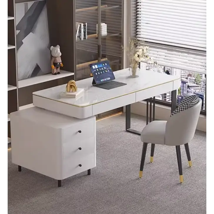 Elmer Office Desk, Sintered Stone｜ DC Concept