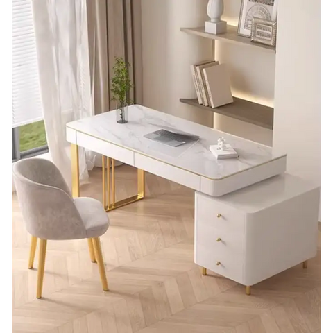 Elmer Office Desk, Sintered Stone｜ DC Concept