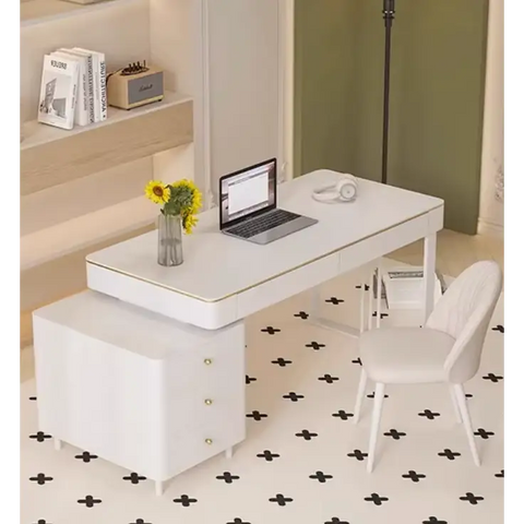 Elmer Office Desk, Sintered Stone｜ DC Concept