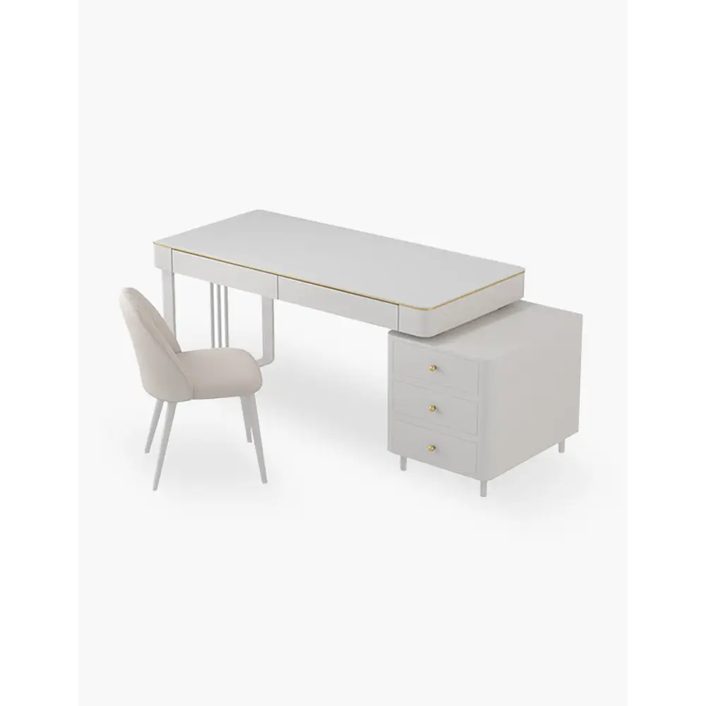 Elmer Office Desk, Sintered Stone｜ DC Concept