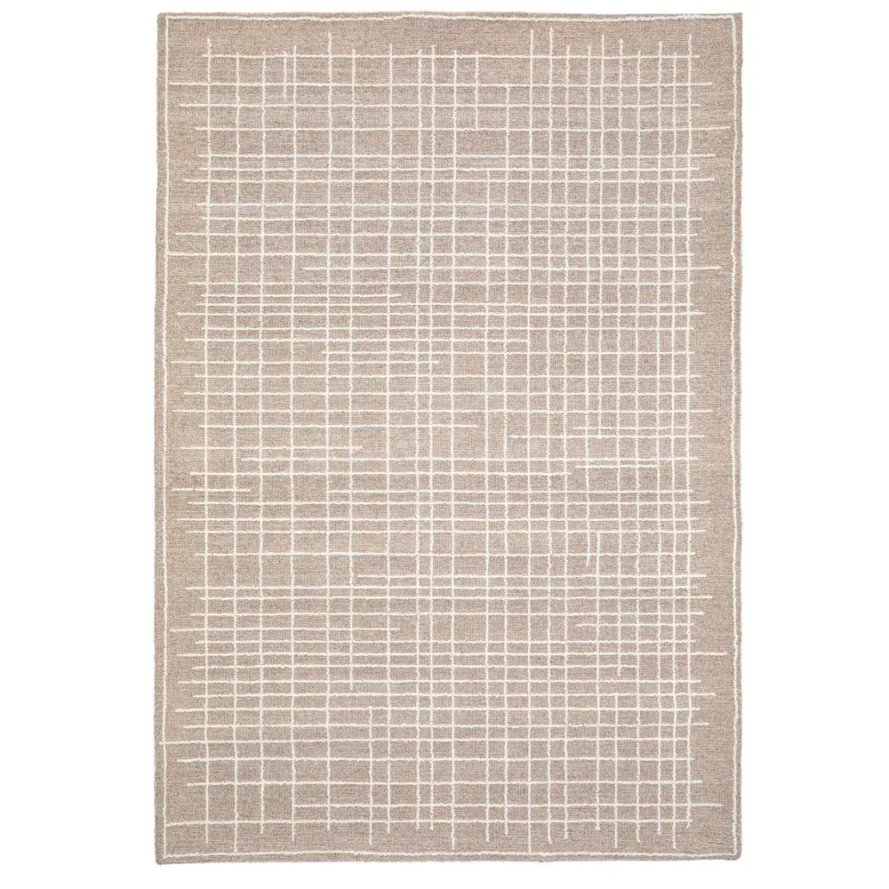Elmira Rug Tufted Neutral - Small 180CM X 120CM - rugs