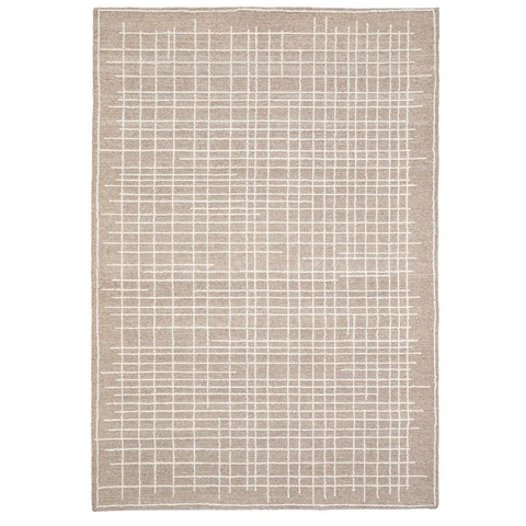 Elmira Rug Tufted Neutral - Small 180CM X 120CM - rugs