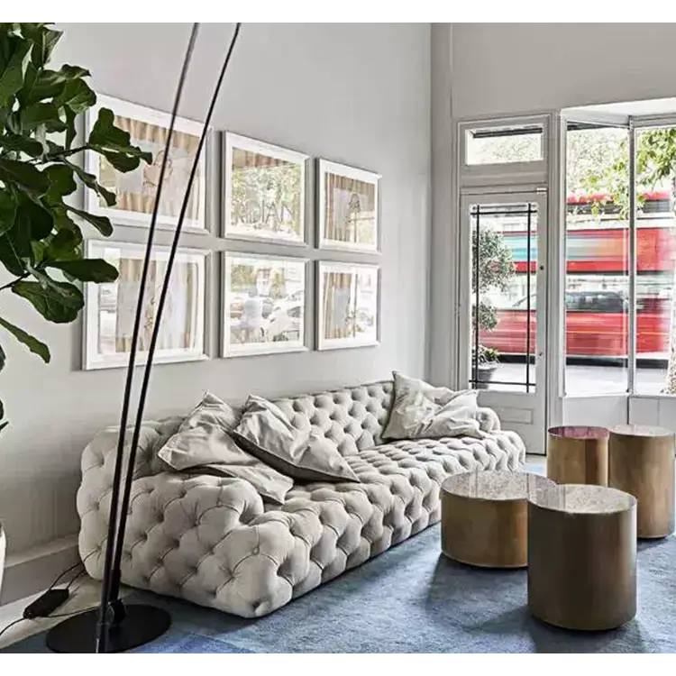 Emrys Chesterfield Corner Three Seater Sofa