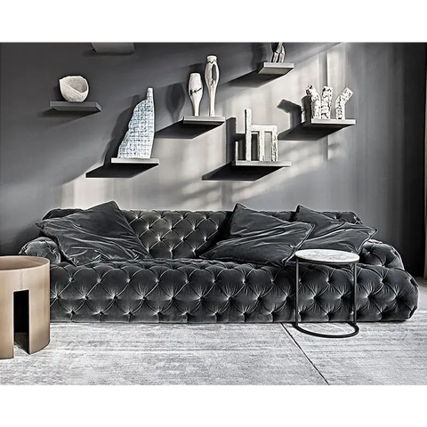 Emrys Chesterfield Corner Three Seater Sofa