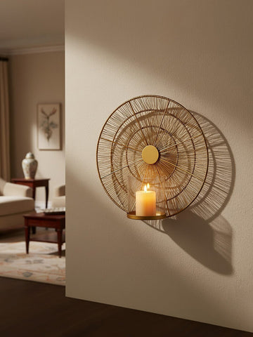 Enzo Gold Wire Wall Sconce