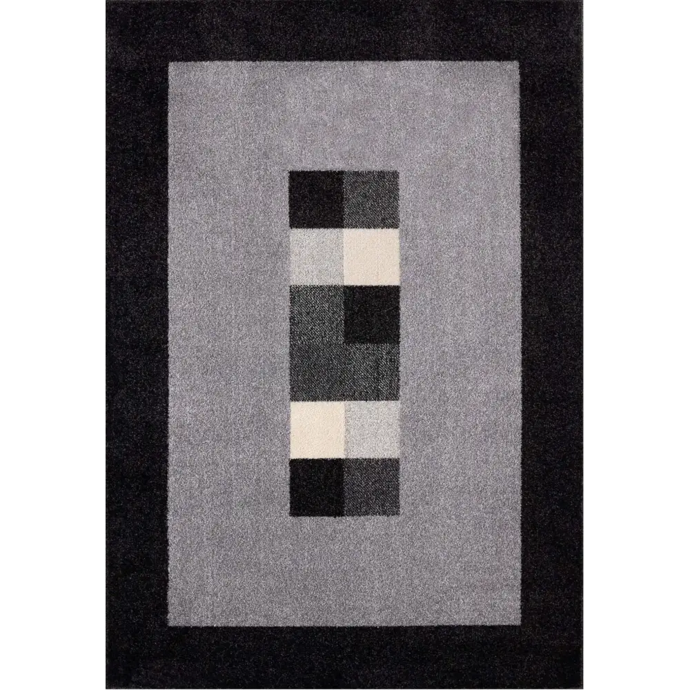 Ephesus Grey Black Rug | 7439GB - 120X170 cm - Rugs