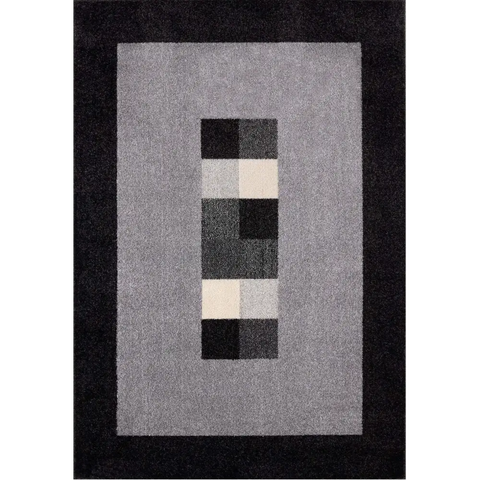 Ephesus Grey Black Rug | 7439GB - 120X170 cm - Rugs