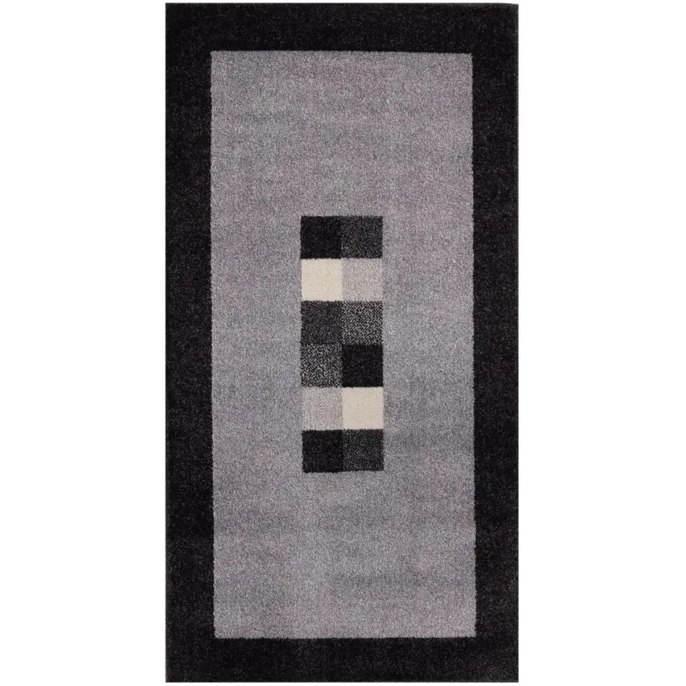 Ephesus Grey Black Rug | 7439GB - 60X110 cm - Rugs