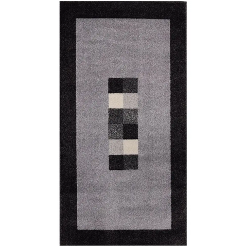 Ephesus Grey Black Rug | 7439GB - 60X110 cm - Rugs