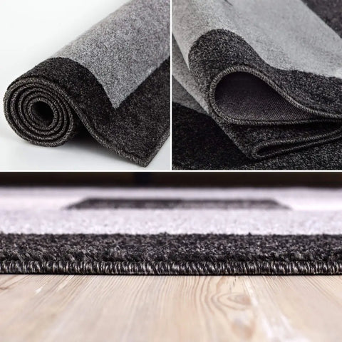 Ephesus Grey Black Rug | 7439GB - Rugs