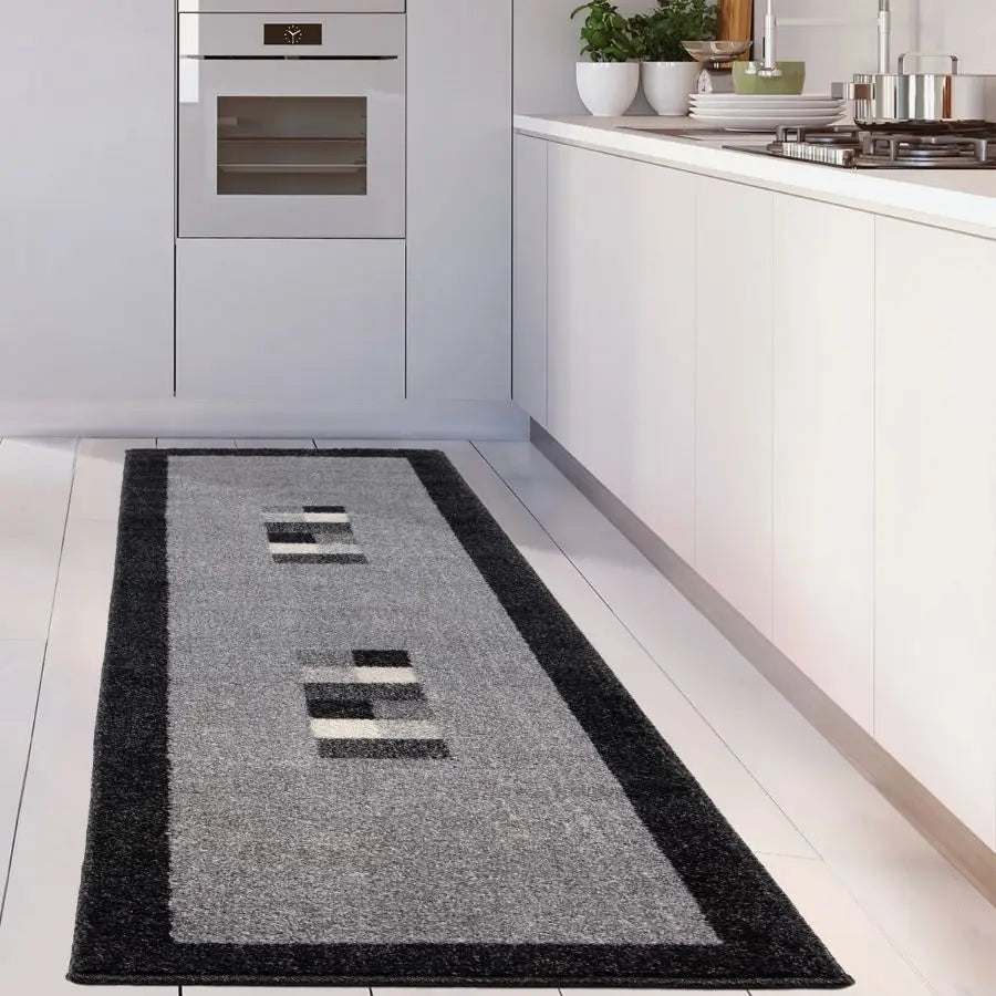 Ephesus Grey Black Rug | 7439GB - Rugs