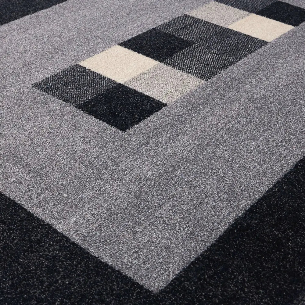 Ephesus Grey Black Rug | 7439GB - Rugs
