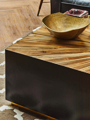 Estrella Large Gold Finish Bowl