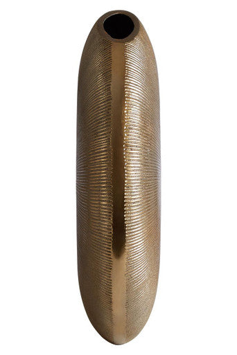 Estrella Large Gold Finish Round Vase