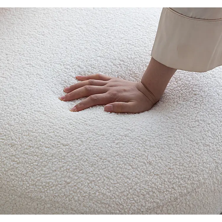 Evander Boucle Armchair with Wooden Frame