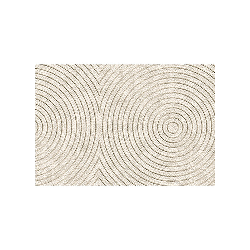 Beige textured evitany living room rug with concentric circular patterns perfect for any living room space
