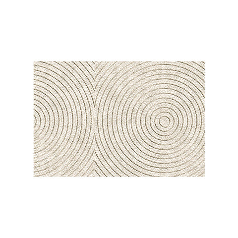 Beige textured evitany living room rug with concentric circular patterns perfect for any living room space