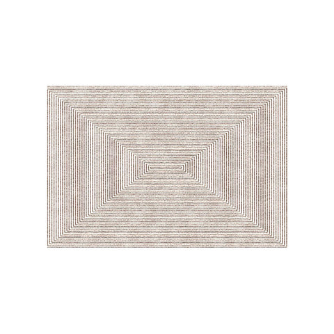 Black and white concentric square optical illusion living room rug from evitany living in various styles available