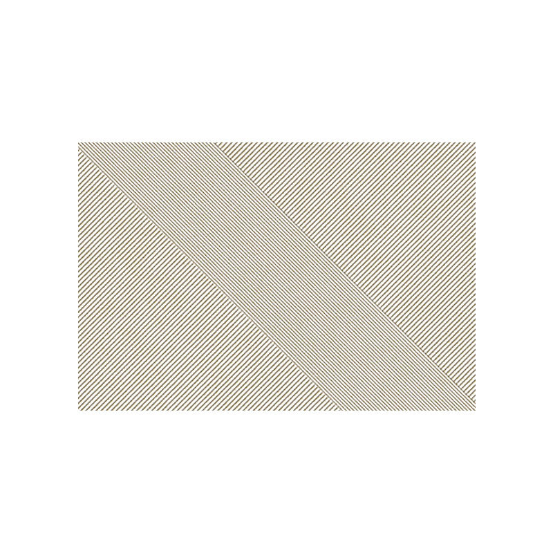 Beige rectangular placemat with diagonal stripes perfect for evitany living room rug collection and decor styles