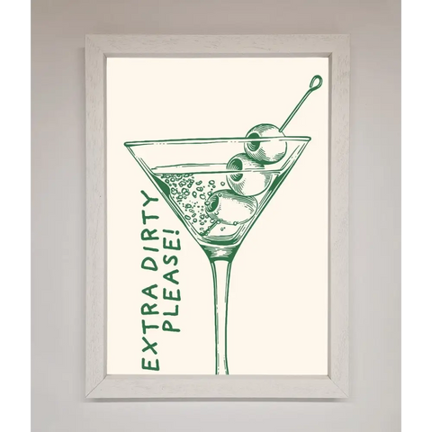 Extra Dirty Please Framed Poster - A3 (29.7 x 42 cm) / White - Framed Print