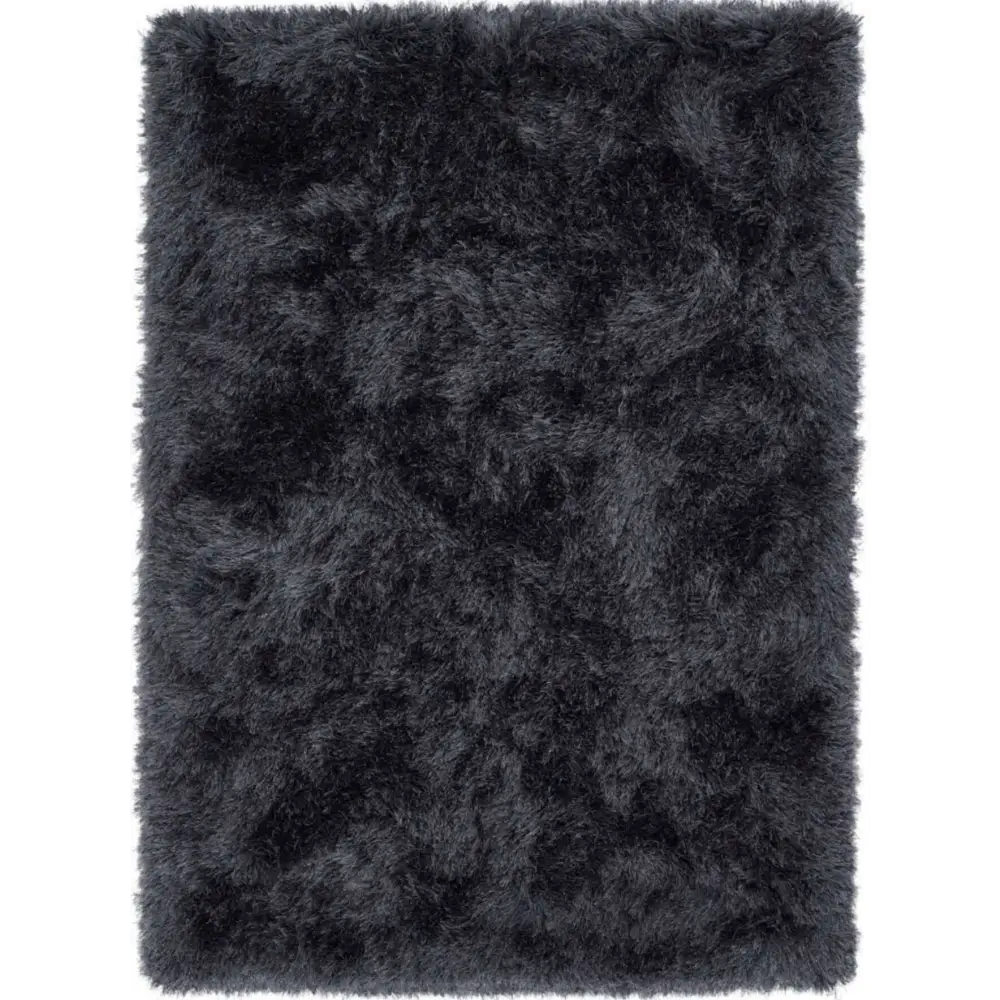 Extravagance Dark Grey Shaggy Rug - Rugs