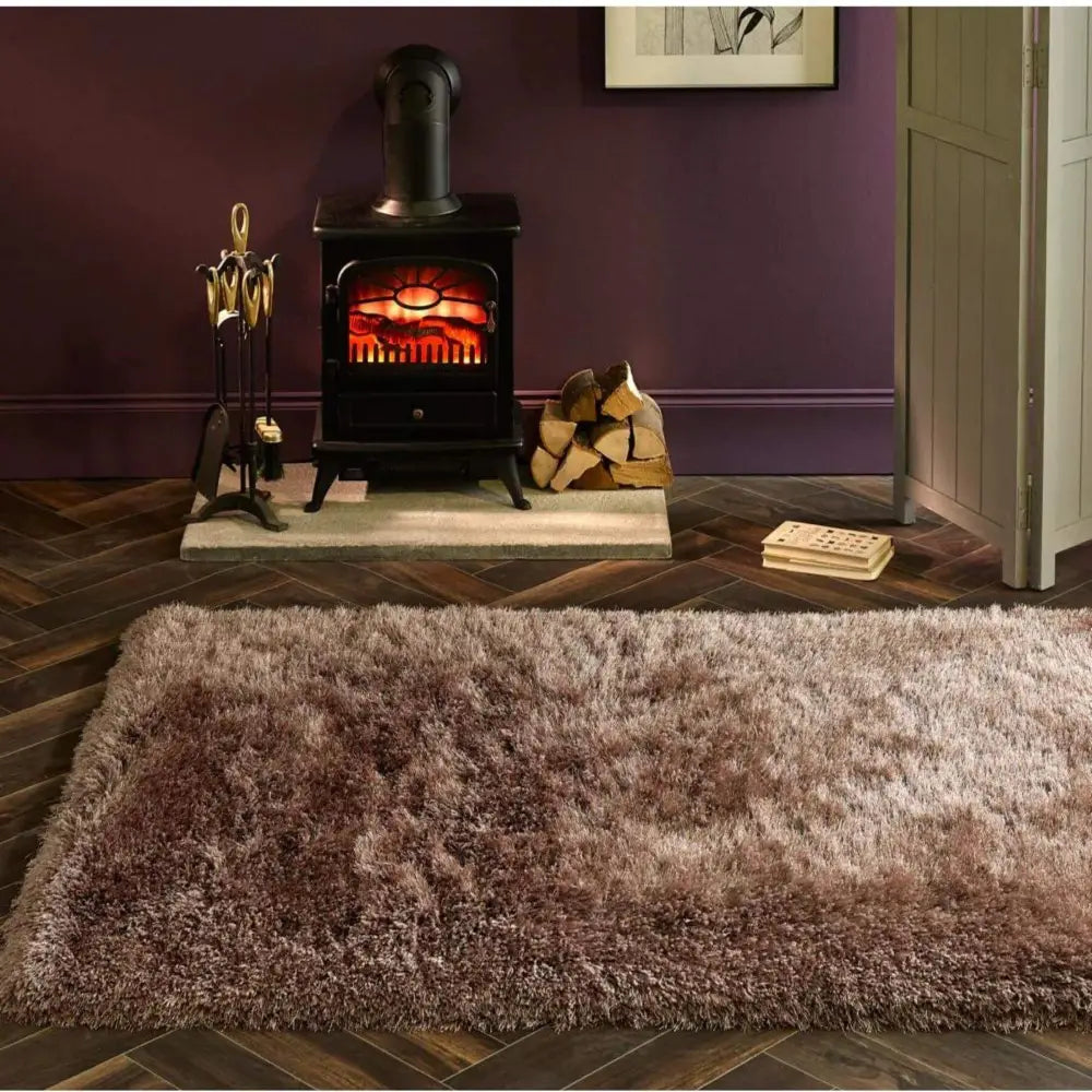 Extravagance Mink Shaggy Rug - Rugs
