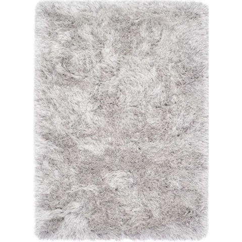 Extravagance Silver Grey Shaggy Rug - 80X150 cm - Rugs