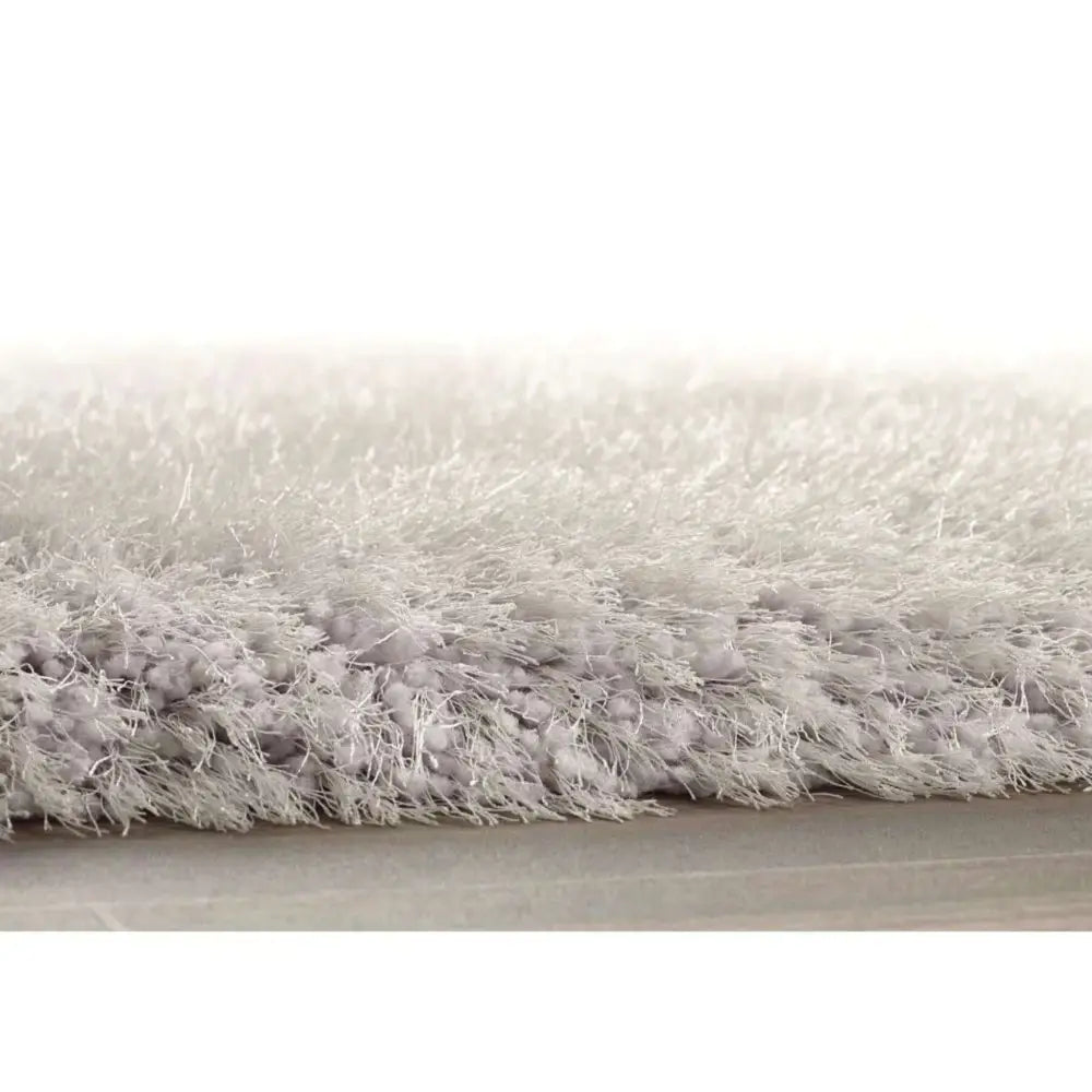Extravagance Silver Grey Shaggy Rug - Rugs