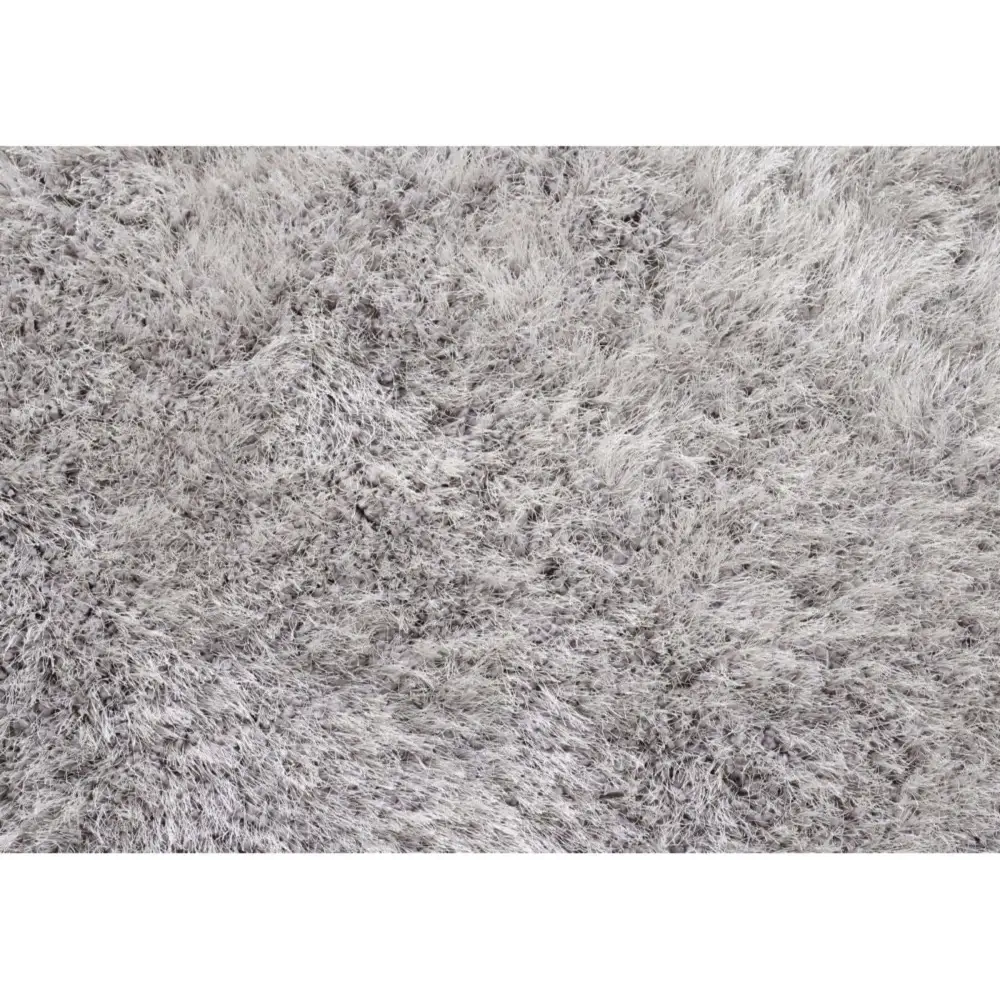 Extravagance Silver Grey Shaggy Rug - Rugs