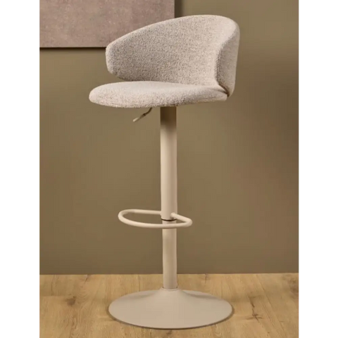 Ezra Bar Stool x 2 - Beige - Bar Stool